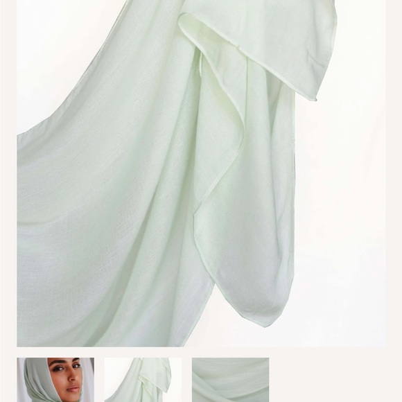 Vela giving green ( Light Green ) hijab - Picture 1 of 1